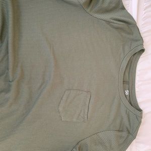 Olive green T-shirt dress